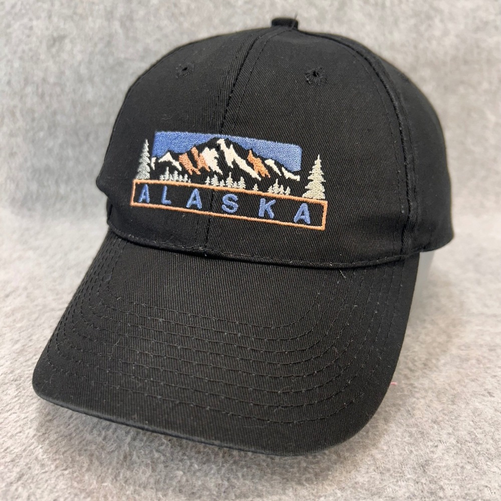 Alaska Mountain Range Mens Black Alaska Shirt Company Snapback Hat OS
